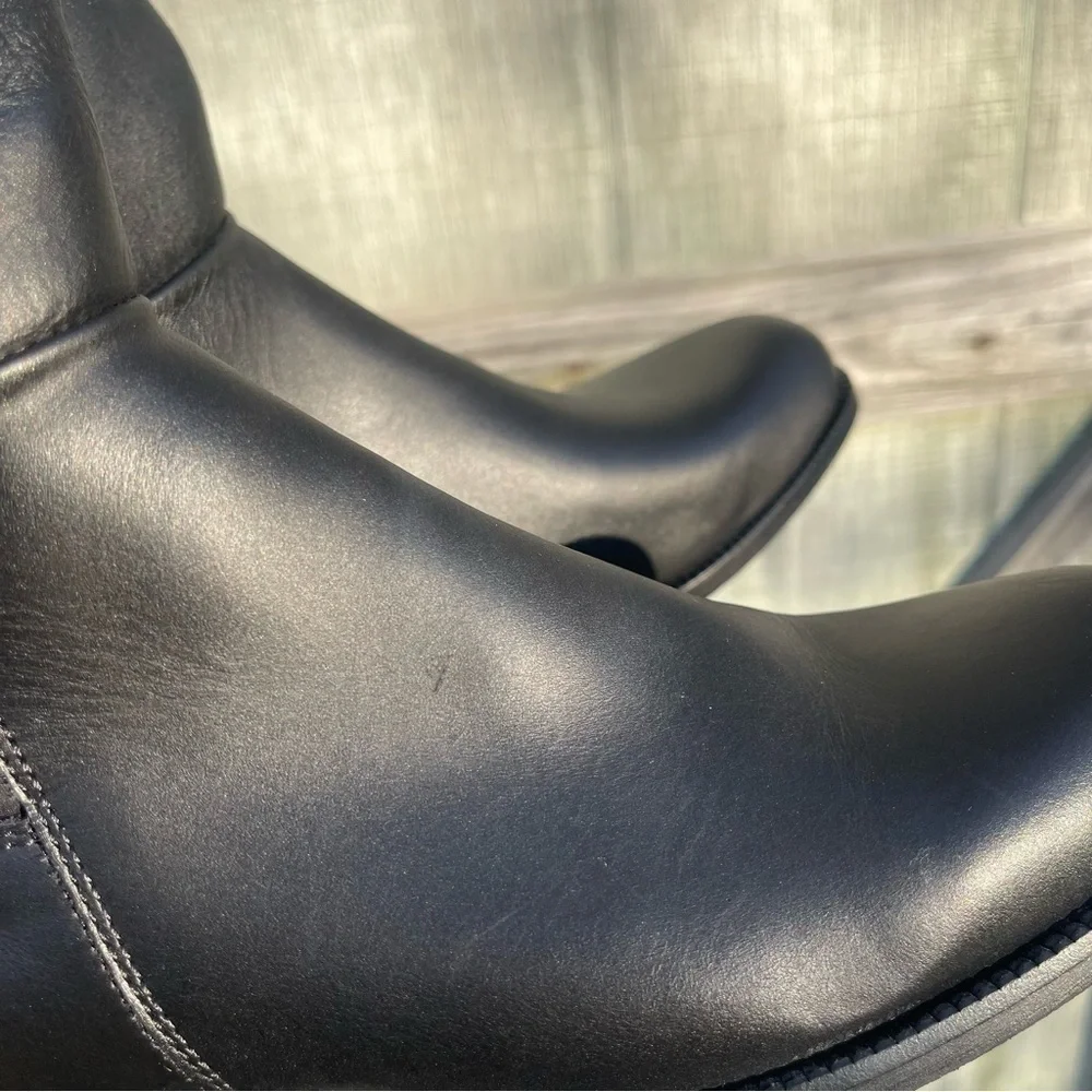 New La Canadienne Serena Boots- Black Leather Knee High Riding Boots Size 5.5